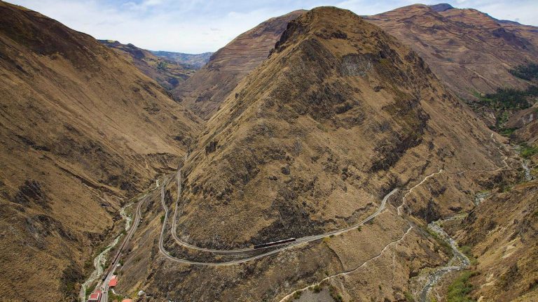 Pathway through the Andes from the Pacific Coast