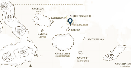 Mosquera Islet map
