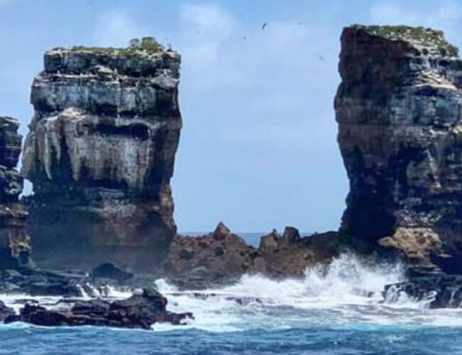 Darwins natural monument broke into two pillars go galapagos klein tours ecuador travel quito islands arch