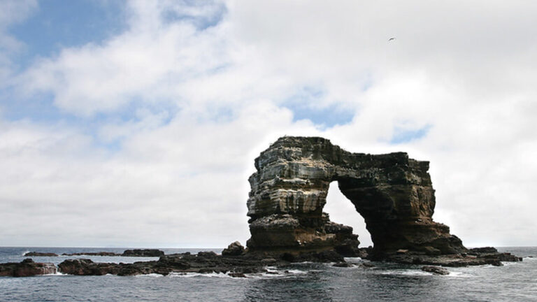 Darwins natural monument broke into two pillars go galapagos klein tours ecuador travel quito islands arch cover